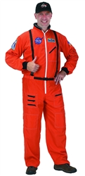 Adult Orange Astronaut Suit Small