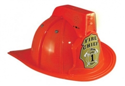 Red Firefighter Helmet With Light And Sound