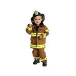 Fire Fighter Suit Tan Kids Costume - Medium