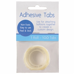 Balloon Adhesive Tabs - 100 Count