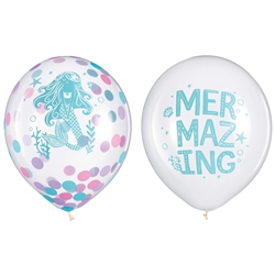 Shimmering Mermaid Confetti Balloons