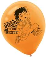 Diego's Biggest Rescue 12 inch  Latex Balloons