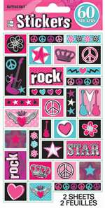 Rocker Princess Sticker Sheets