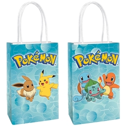 Pokemon Kraft Paper Favor Bags