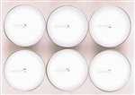 White Tea Lite Candles Multi Pack - 6 Count