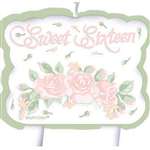 Sweet 16 With Roses - Molded Candle