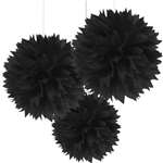 Fluffy Black Decorations