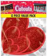Glitter Hearts Value Pack Cutouts