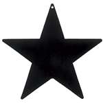 Black Foil Star Cutout - 5 inch