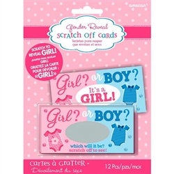 Gender Reveal - Girl Scratch Off Cards