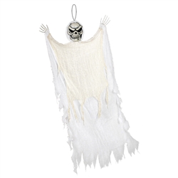 Hanging 4 Feet Tall Reaper - White Cloak