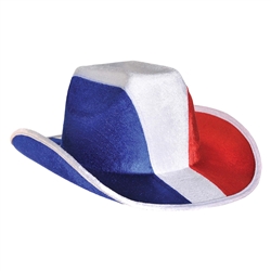 Red, White And Blue Cowboy Hat