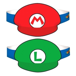 Super Mario Brothers Paper Hats