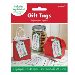 Holly Container Tags And Twine