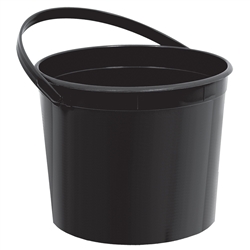 Plastic Bucket With Handle - Black