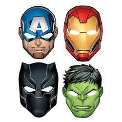 Marvel Avengers Power Unite Paper Party Masks