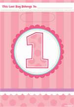 1st Birthday Girl Cupcake Lootbags