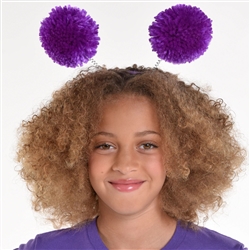 Pom Pom Headbopper - Purple