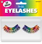 Rainbow Tinsel Eyelashes