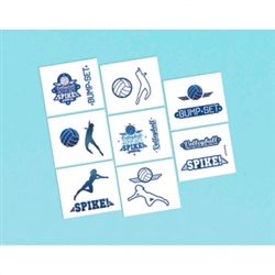 Volleyball Temporary Tattoos Favors