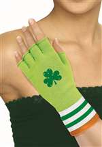 St. Patrick's Day Fingerless Gloves