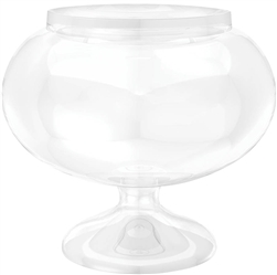 Short Round Pedestal Jar - Plastic