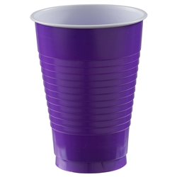 New Purple 12 oz Plastic Cups