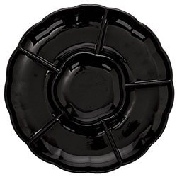 Black 12 Inch Deep Division Platter