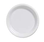 White Dessert Plastic Plates 7in. -20 Ct