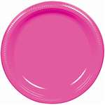 Bright Pink 7in.  Plastic Plates
