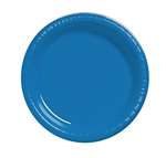Royal Blue Dessert Plastic Plates 7in. -20 Ct