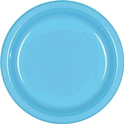 Caribbean Blue 7in.  Plastic Plates