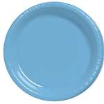 Pastel Blue Luncheon Plastic Plates 9in. -20 Ct