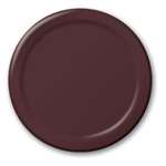 Chocolate Luncheon Plastic Plates 9in. -20 Ct