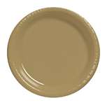 Gold Luncheon Plastic Plates 9in. -20 Ct