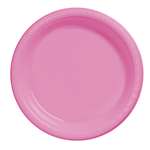 New Pink Dinner Plastic Plates 10.25in.-20 Ct