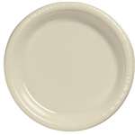 Ivory Dinner Plastic Plates 10.25in.inch -20 Ct