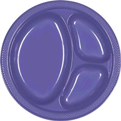 New Purple 10.25in. Divided Plates