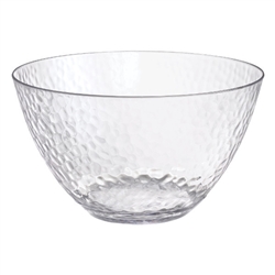 Hammered Clear Large Bowl