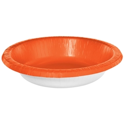 Orange Paper 20 oz Bowls - 20 Count