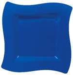 Royal Blue 10in. Wavy Plates 10Ct