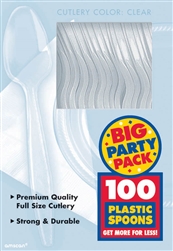 Big Pack Spoons 100Ct Clear