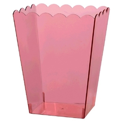 Pink Large Scalloped Container