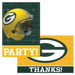 Green Bay Packer Invitation and Thank You Cards