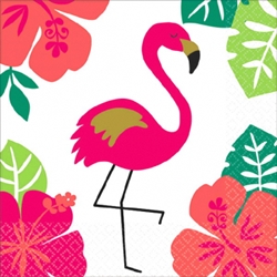 Aloha Flamingo Beverage Napkins