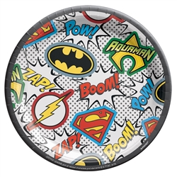 Justice League  Heroes Unite 7 Inch Plates