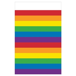 Rainbow Stripes Table Cover