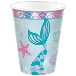Shimmering Mermaid 9oz Paper Cups