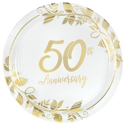 Happy 50th Anniversary 10" Plates