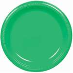 Green 7  Plastic Plates Party Pack - 50Ct